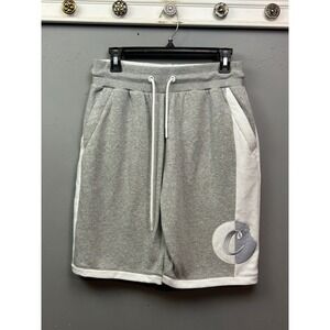 Cookies Brand Men's Sweat Shorts Gray White Drawstring Logo Casual Activewear S